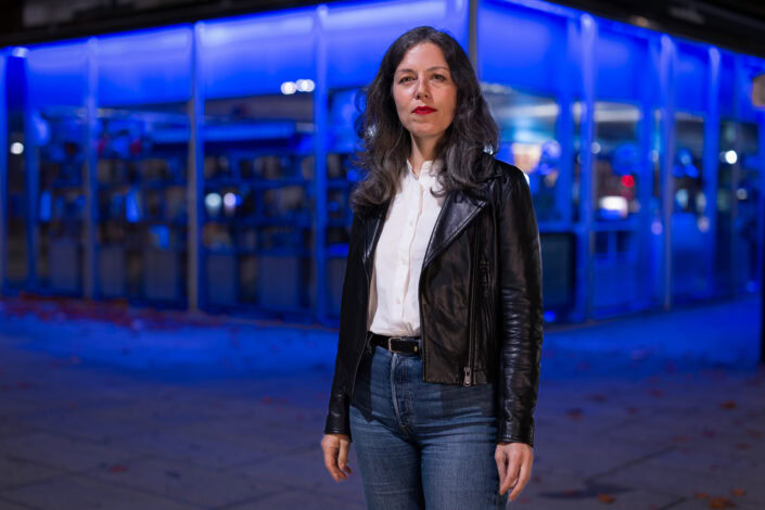 retrato de la periodista Marta Peirano en los Encuentros de Pamplona