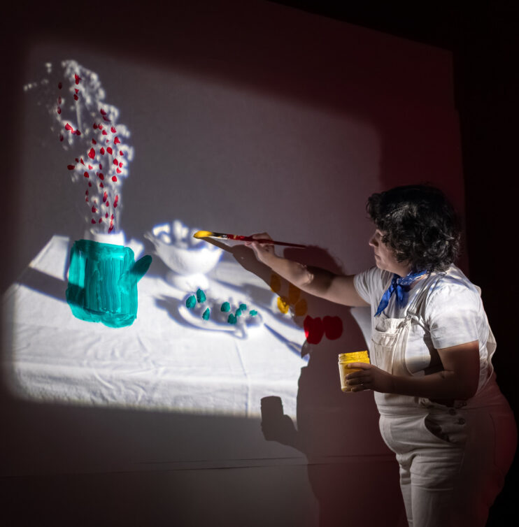 la directora Elena Duque, en el festival de cine documental de Navarra Punto de Vista, en una fotografía de Rodrigo Perez Txisti